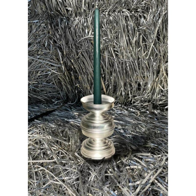 Not Yet Made - Made To Order Rl 05 Maxi Candleholder in Silver Plated Brushed Brass by Caspal For Sale - Image 5 of 7