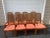 Wood Set of 8 Vintage Cane Back Dining Chairs With Coral Upholstery, Mid-Century Regency Style For Sale - Image 7 of 7
