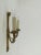 Gold Vintage French Brass Wall Light with Candles, Set of 2 For Sale - Image 8 of 10