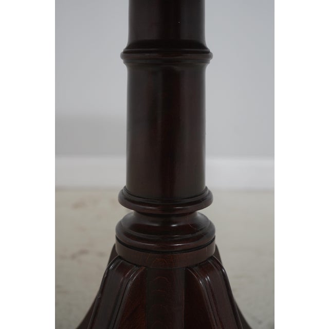 Round Duncan Phyfe Pedestal Base Dining Center Table For Sale - Image 12 of 12