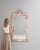 French 1880s French Wood White Patinated Mirror For Sale - Image 3 of 10