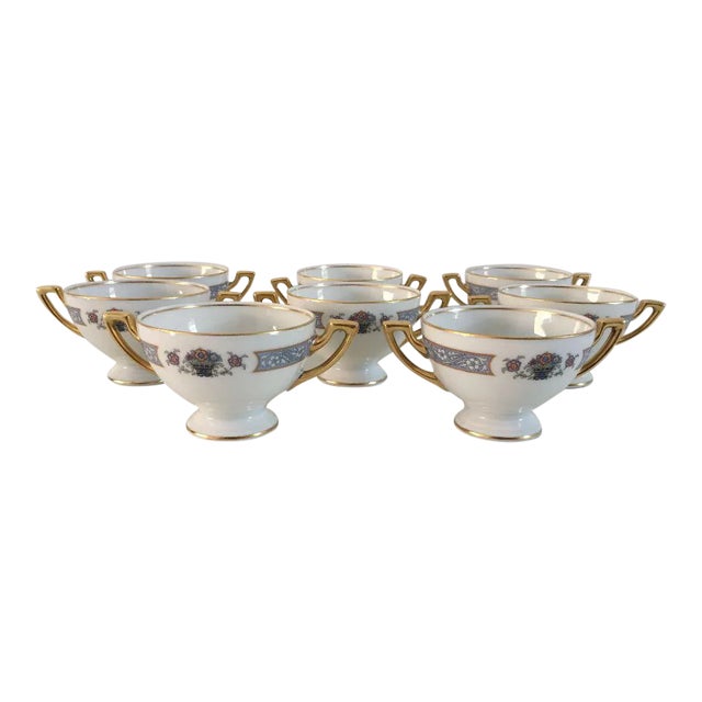 China Bullion Soup Cups - Set of 8 For Sale