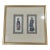 Vintage Chinese Pith Paper Painting Pair Framed Qing Style Export Portrait Art For Sale