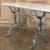 19th Century French Cast Iron Cafe Table ~ Sofa Table With Carrara Marble For Sale - Image 11 of 13