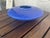 Mid-Century Modern Mid Century 1970's Cobalt Blue Glossy Ceramic Flying Saucer Ikebana Vase - Rare For Sale - Image 3 of 7
