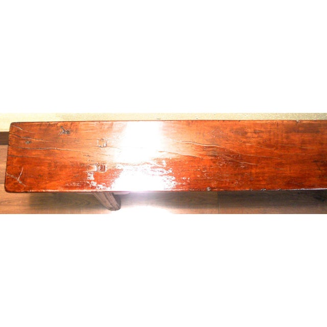 Antique Chinese Ming Bench 5660, Zelkova Wood, Circa 1800-1849 For Sale - Image 10 of 11