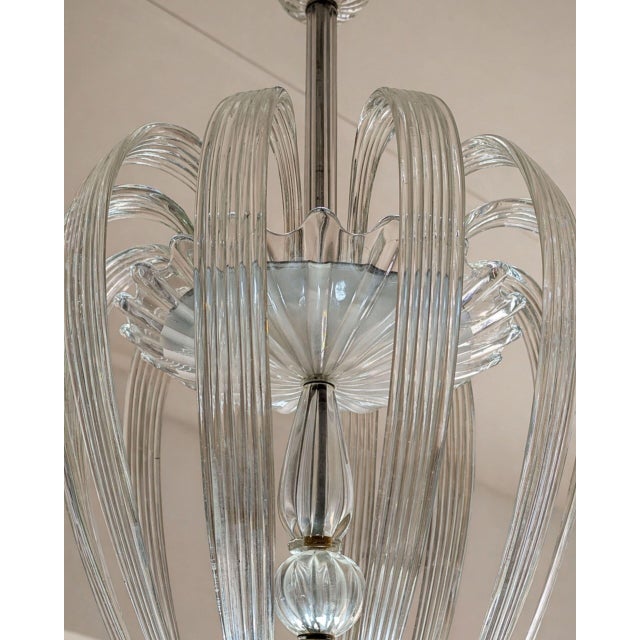 1930s Murano Glass Chandelier by Tomaso Buzzi for Venini For Sale - Image 10 of 11
