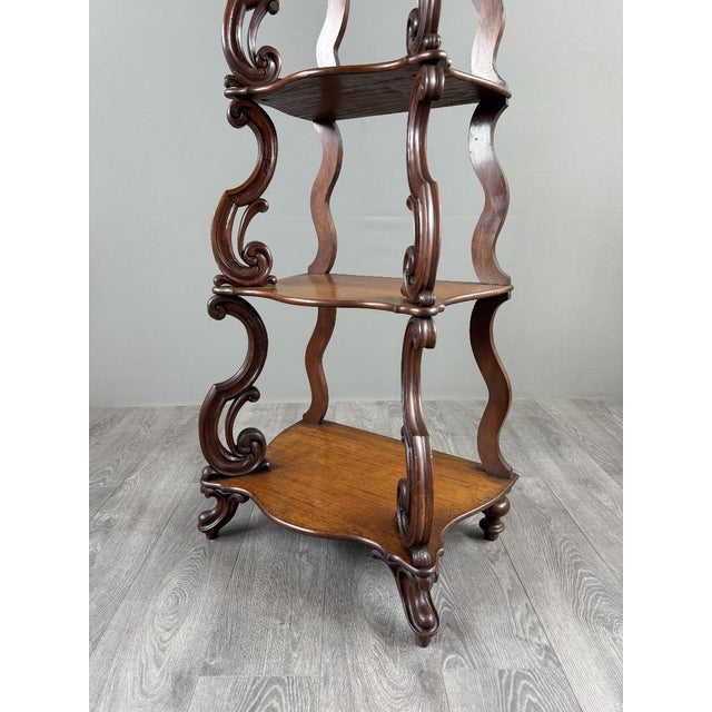 19th Century 19th Century Carved Oak Shelf For Sale - Image 5 of 12