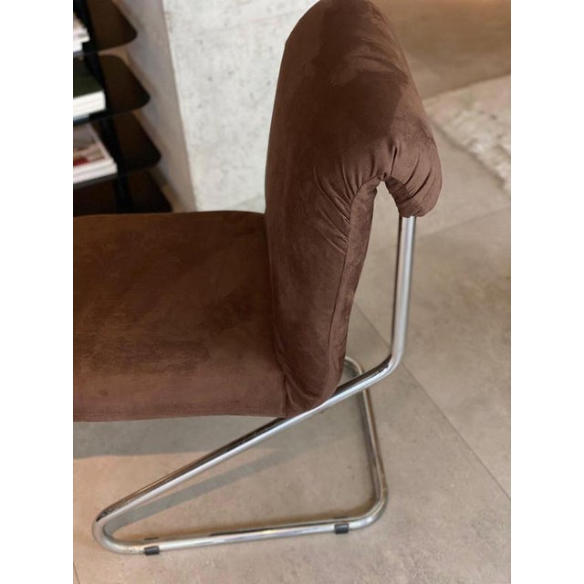 1970s Bauhaus Chairs with Tubular Steel Frame, 1970s, Set of 4 For Sale - Image 5 of 9