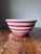 Late 20th Century Terramoto Pottery San Francisco Red and White Striped Mixing Bowl 9.25" For Sale In Dallas - Image 6 of 10