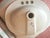 Vintage Butter Yellow Porcelain Drop in Bathroom Sink For Sale - Image 4 of 12