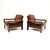 Mid-Century Modern Vintage Danish Leather Chairs, 1960, Set of 2 For Sale - Image 3 of 11