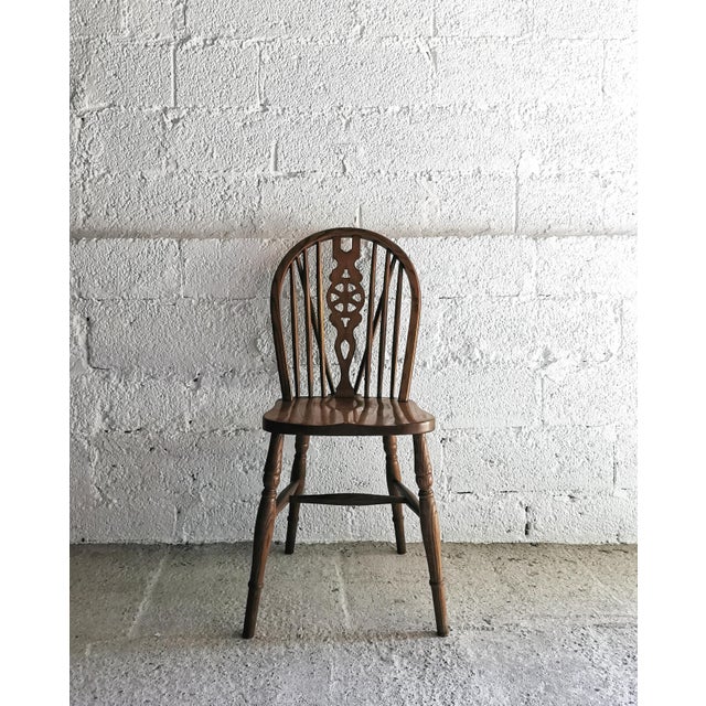 American Antique Windsor Dining Chairs, 1920s, Set of 4 For Sale - Image 3 of 17