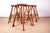 Vintage Beech and Molded Wood Stools in the style of Guillerme and Chambron, 1960s, Set of 6 For Sale - Image 18 of 18