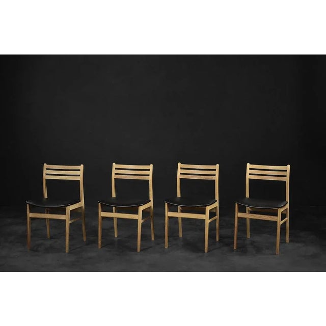 Mid-Century Scandinavian Oak Dining Chairs from Sax Møbelfabrik, 1960s, Set of 4 For Sale - Image 13 of 13
