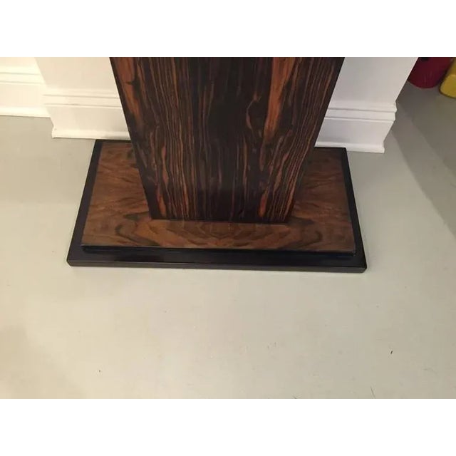 Art Deco French Art Deco Macassar Ebony Accent Table For Sale - Image 3 of 6