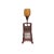 The Vintage Chinese Brick Red Wood Floor Lamp with Golden Carving Base exudes timeless elegance and cultural richness....
