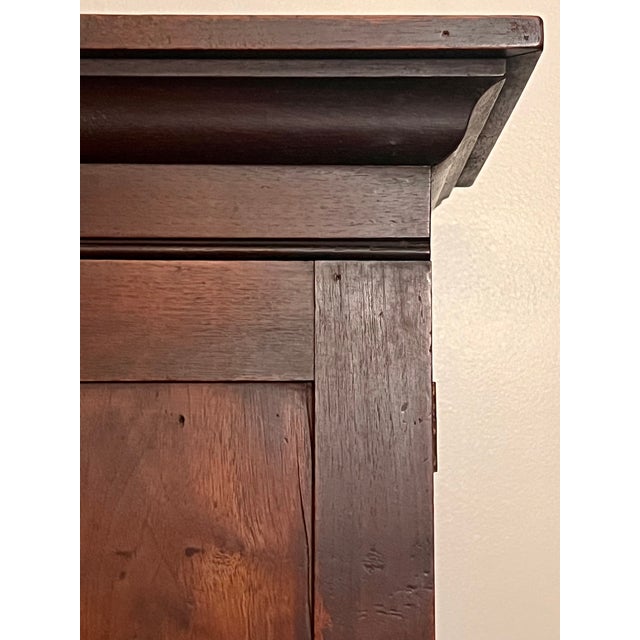 Antique Hotel Front Desk Cabinet for Office or Kitchen, Mahogany, 1910s For Sale - Image 12 of 16