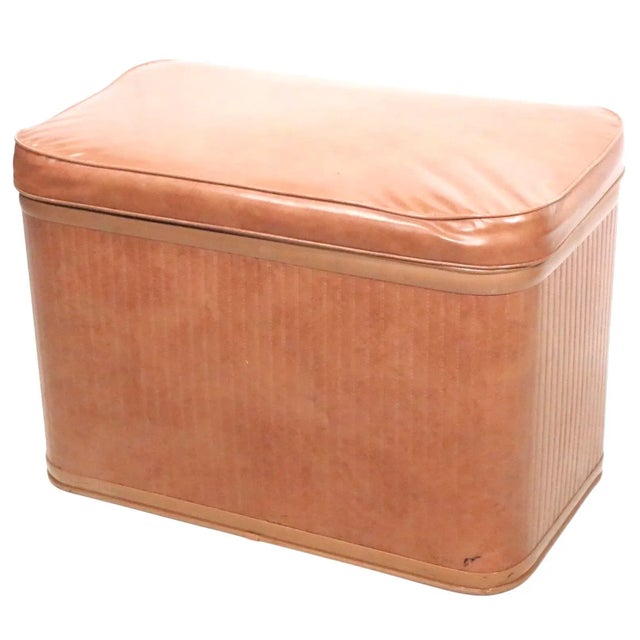 Genuine Pearl-Wick Mid Century Hamper C 1950/60's For Sale - Image 4 of 13