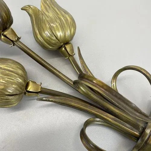 Italian Flower Theatre Wall Light in the style of Gio Ponti, 1970s For Sale - Image 13 of 18