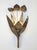 Brass Floral Leaf Wall Sconce, 1960s For Sale - Image 11 of 11