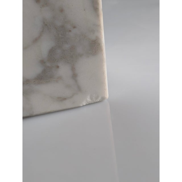 Art Deco Carrara Marble Table Lamp Base, 1940s For Sale - Image 12 of 13