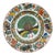 Chinese Export Canton Famille Rose Plate With Rare Central Peacock, Ca. 1865 For Sale
