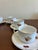 Gold Mid 20th Century Seltmann Weiden Bavaria West Germany Fruit Tea Cups & Saucers - Set of 6 For Sale - Image 8 of 15