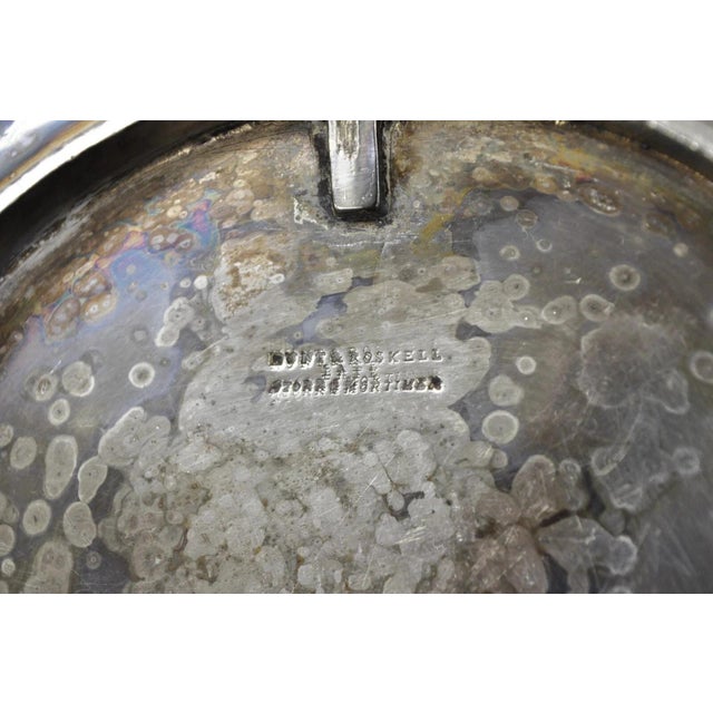 Antique Hunt & Roskell Late Store & Mortimer Silver Plated Tilting Tea Pot Stand For Sale - Image 9 of 12