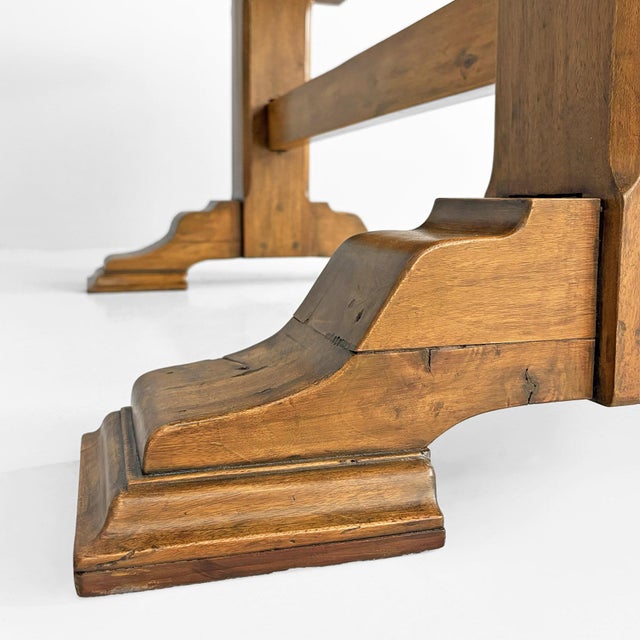 Mid-Century Modern Italian Wooden Dining Table, 1970s For Sale - Image 16 of 18
