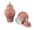 Chinoiserie Coral & White Chinoiserie Dragons Temple Ginger Jars 25" H Set of Two For Sale - Image 3 of 8