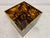Tortoiseshell Effect Acrylic Glass and Brass Planter, 1970s For Sale - Image 11 of 12