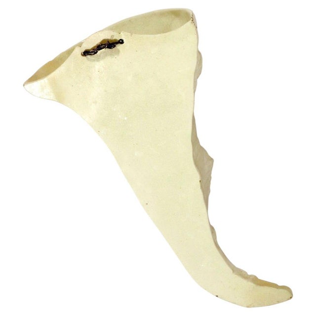 English Creamware Cornucopia Wall Pocket With a Cherub Emblematic of Autumn, Circa 1790 For Sale - Image 9 of 10