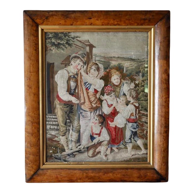 Antique Needlepoint Tapestry For Sale