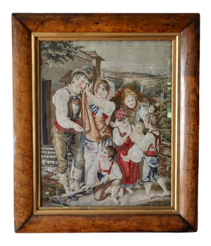 Antique Needlepoint Tapestry