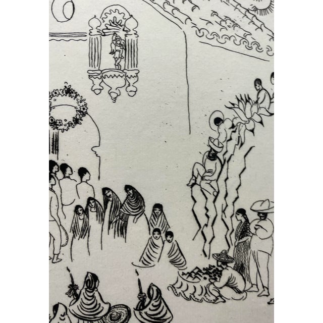 Mexican 1929 Thomas Handforth Dance of the Tecuanes Etching For Sale - Image 3 of 6