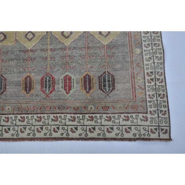 1960s Muted Earth Tones Wool Rug For Sale - Image 9 of 10