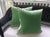 Manuel Canovas Pillows in Green Woven Kazan Pattern Down Filled 24" Pillow - Single For Sale In Atlanta - Image 6 of 7