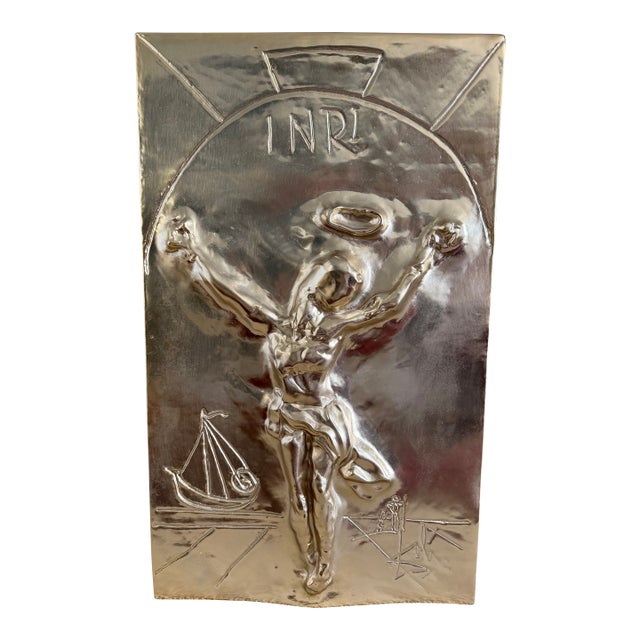 Limited Edition Brass Crucifixion Relief For Sale