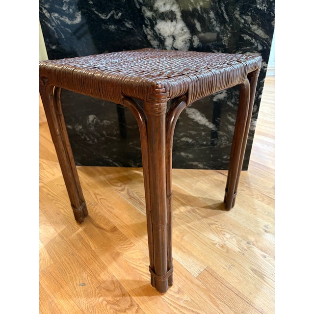 These hand made wicker pieces were made at a time when manufacturers strove for perfection in home goods. The mahogany...