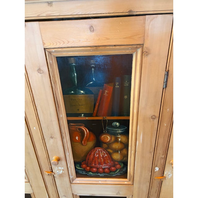 Wood Antique 19th Century English Scrubbed Pine Cupboard For Sale - Image 7 of 12