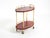 Serving Bar Cart in Cherry-Red Goatskin from Aldo Tura, Italy, 1960s For Sale - Image 4 of 18