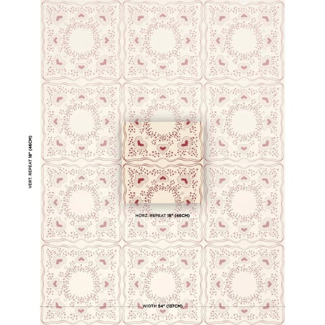 This whimsical large-scale design pays homage to Victorian playing cards and the author Lewis Carroll’s Queen of Hearts....