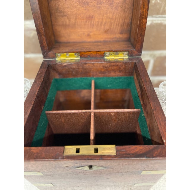 Mid 19th Century English Campaign Style Tantalus Box For Sale In Atlanta - Image 6 of 6