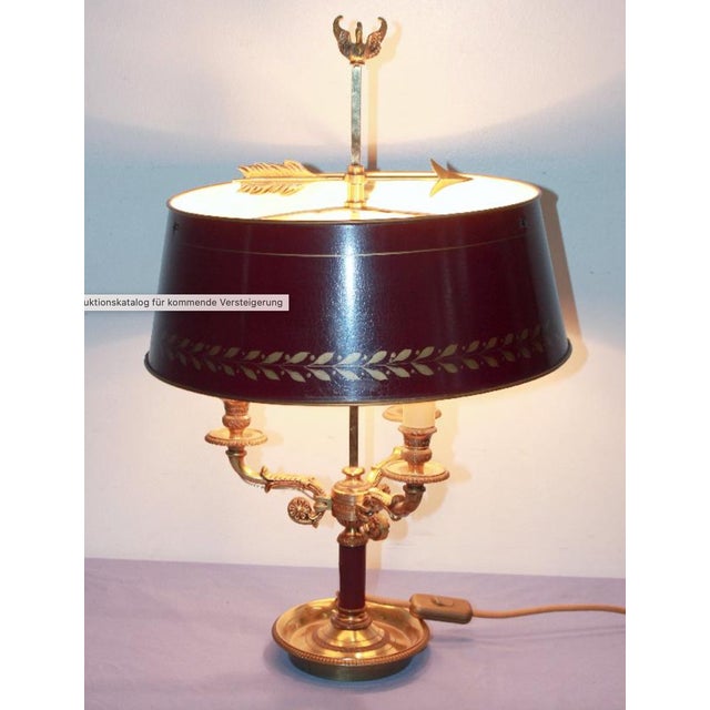 Mid-Century Modern Model 15033 Brass Table Lamp from Maison Lucien Gau For Sale - Image 13 of 16