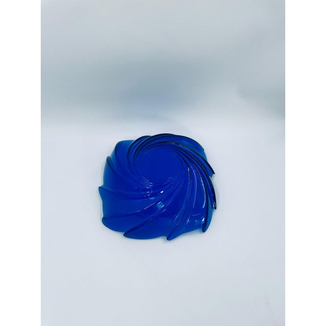 Glass Large Vintage Glass Bowl, 1975 For Sale - Image 7 of 8