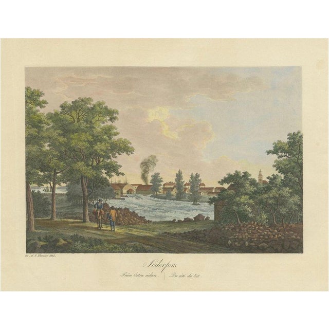 Ulrik Thersner, Söderfors in Sweden, 1825, Paper For Sale