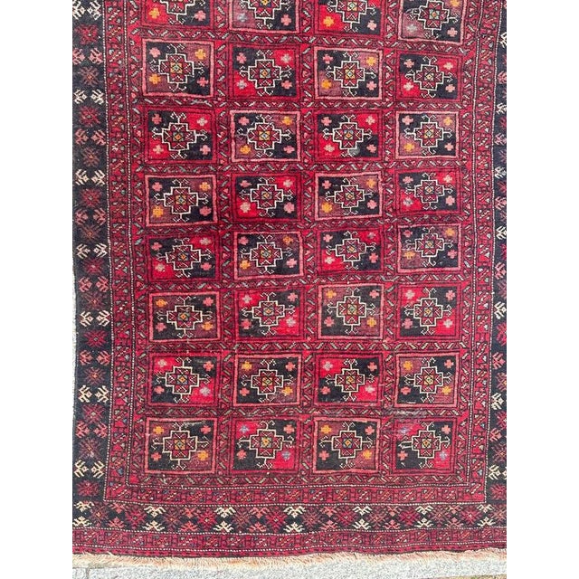 Mid-Century Turkmen Baluch Rug, 1950s For Sale - Image 3 of 18