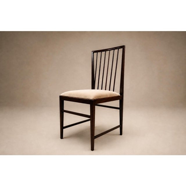 Brazilian Modern Set of Eight Dining Chairs in Rosewood and Mohair by Celina, Brazil, 1960s For Sale - Image 16 of 18