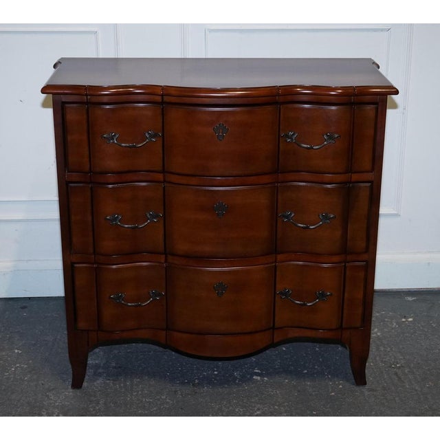 Vintage Georgian Serpentine Fronted Hardwood Chest of Drawers from Ralph Lauren For Sale - Image 14 of 16